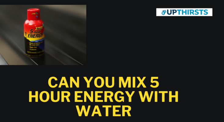 Can I mix an energy drink with water?